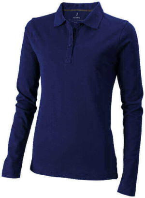 Oakville Damen Langarm-Polo - Reklamnepredmety